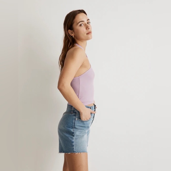 Madewell Supima Rib Halter Tank Top - Picture 3 of 10